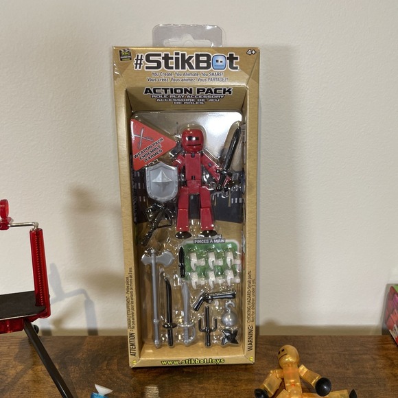 Stikbot Mixed Lot Animals, Figures, Action Packs, Stand, Stage and Backgrounds - Picture 3 of 11